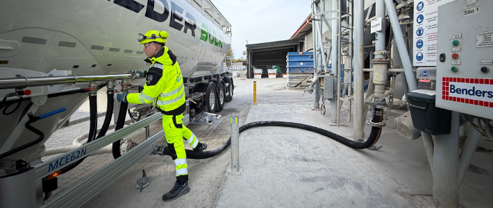 CCS gör entré i byggsektorn – första leveransen av nära-noll-cement