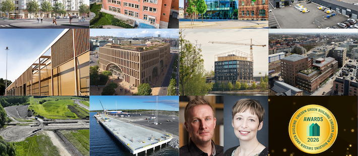 Här är finalisterna i Sweden Green Building Awards 2026